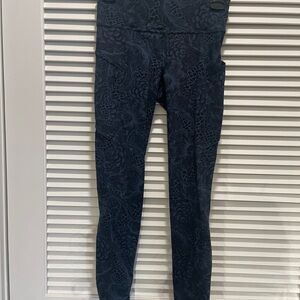 Lululemon Dark Blue Patterned Leggings